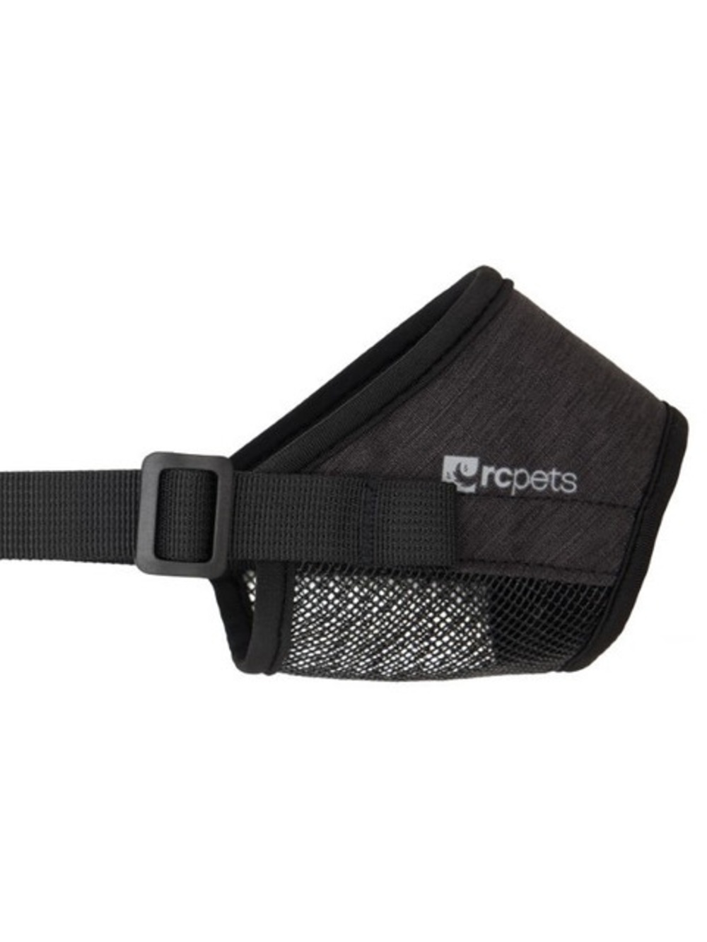 RC Pets Black Dog Muzzle with Mesh